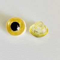 Očko žlté 9 mm, našívacie - pár